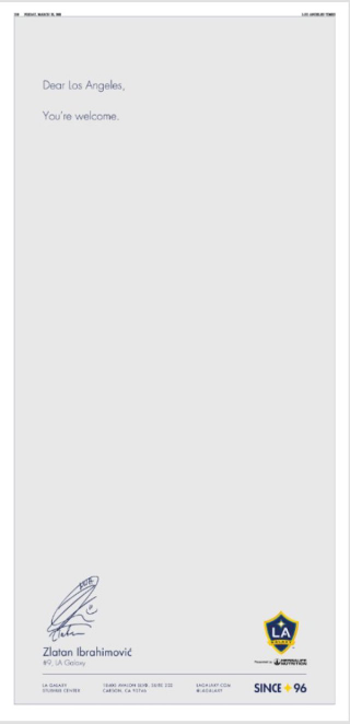 Illustration for article titled Zlatan Announces Move To LA Galaxy In Most Zlatan Way Possible